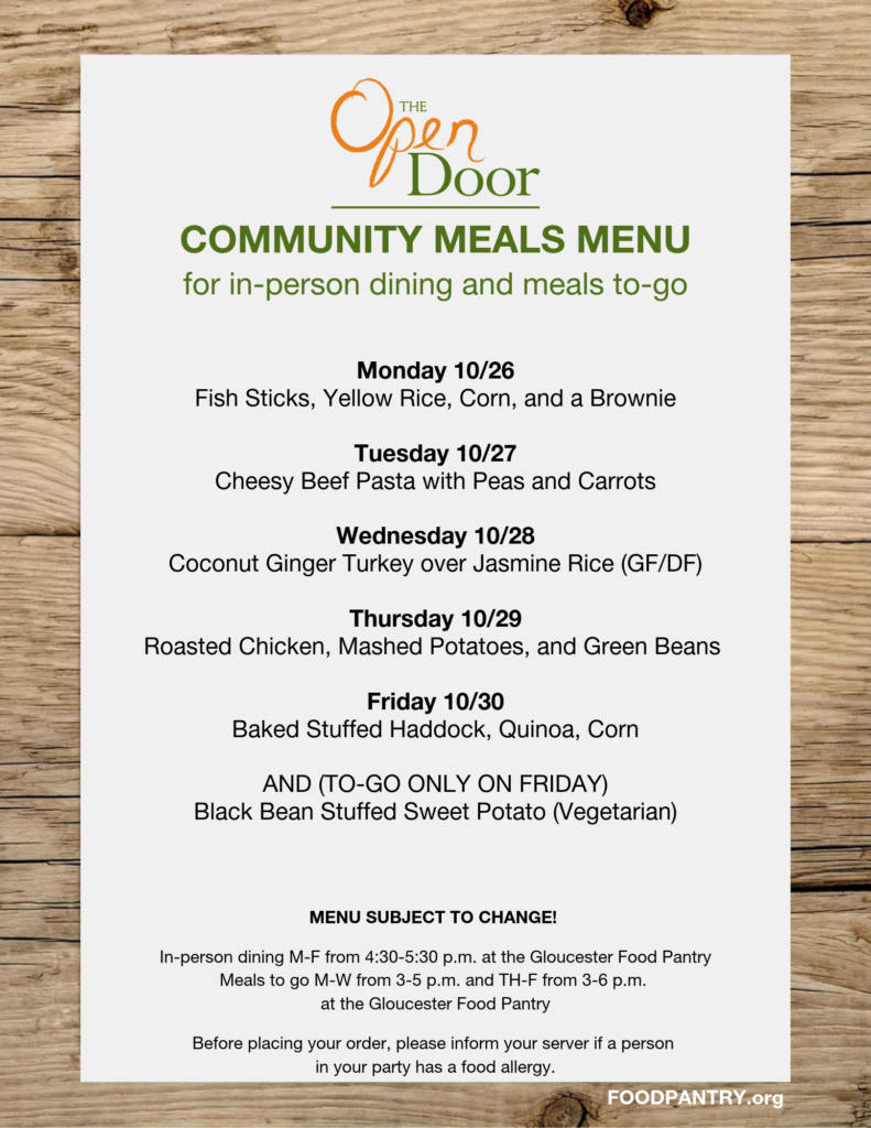 Community Meals Menu 10_26-31